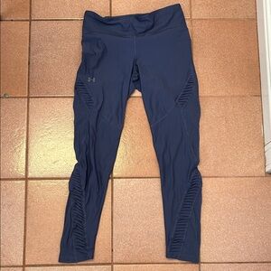 Under Armour Dark Blue Active Leggings and athletic top bundle.